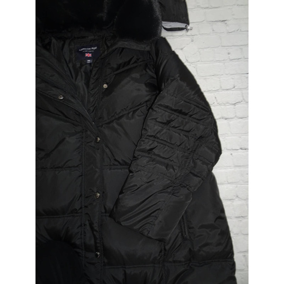 London Fog Women's Sz 3X Black Button Zipper Up Puffer Jacket No tags - Picture 5 of 11